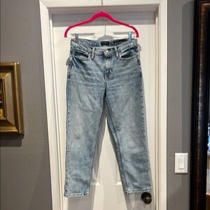 Banana Republic Blue High-rise Straight Jeans size 26Petite.